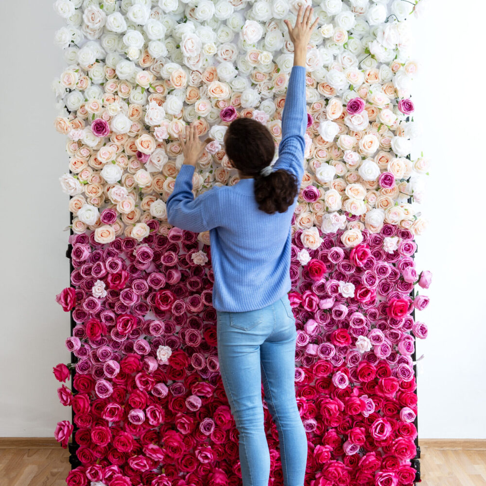 Dirbtinių rožių fotosienelė